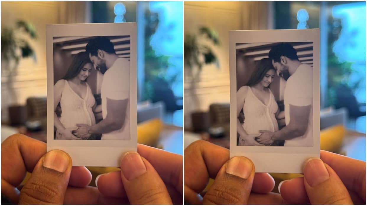 Katrina kaif announces pregnancy and shares picture with vicky kaushal of flaunting baby bump