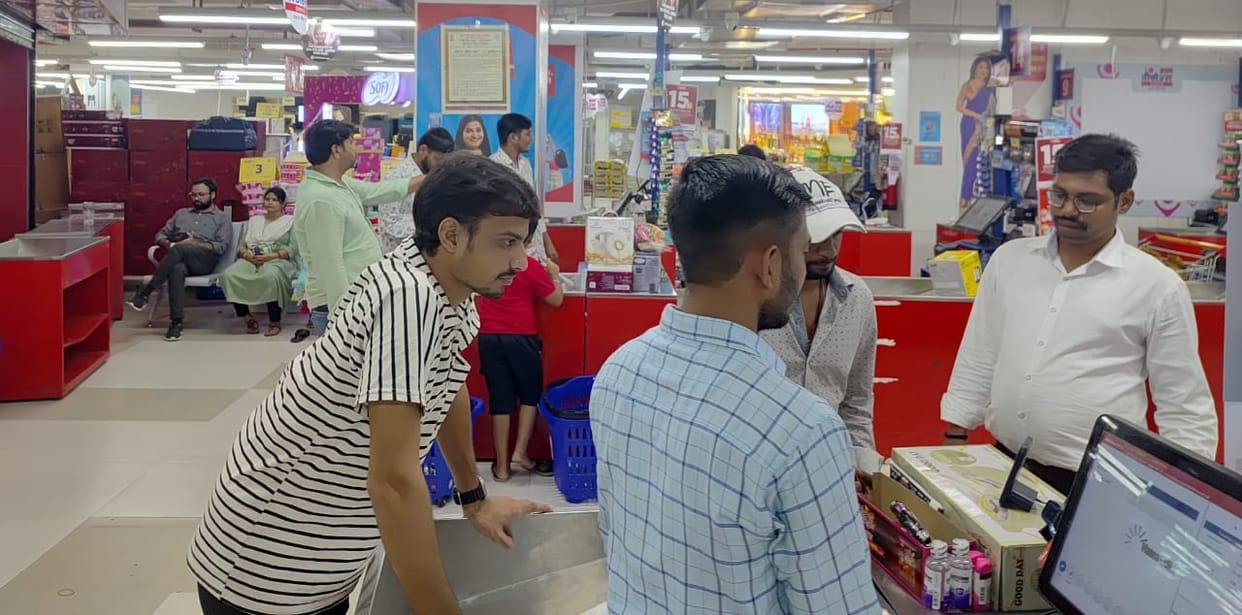 First day after implementation of new GST rates... Big shops reduce prices