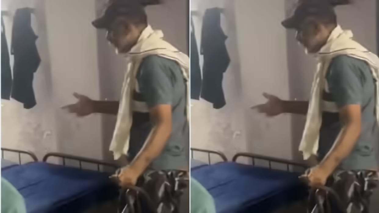 A policeman pretended to be a hero holding a cobra the snake bit him died after treatment Video Viral