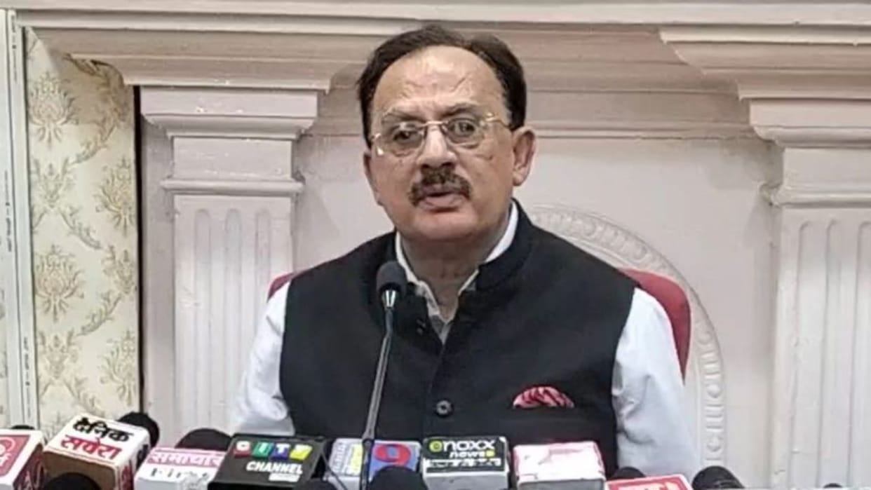 Press conference of Industry Minister Harshwardhan Chauhan in Shimla Central government targeted