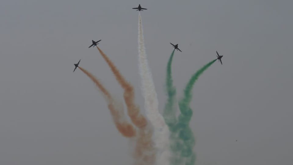 MiG-21 bids farewell gets water cannon salute at Chandigarh Air Force Station