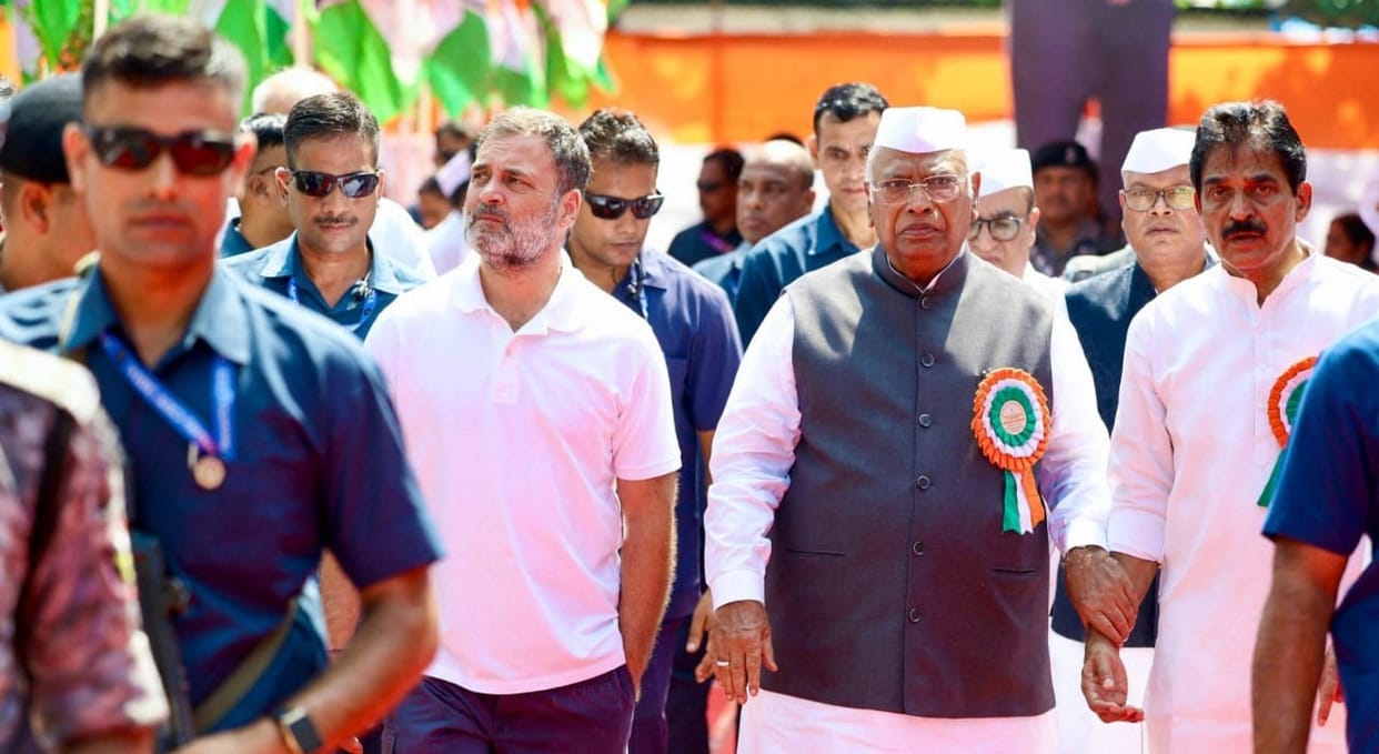 CWC Meeting: Mallikarjun Kharge attacks PM Modi NDA government, Bhupesh Baghel, Bihar election, Rahul Gandhi