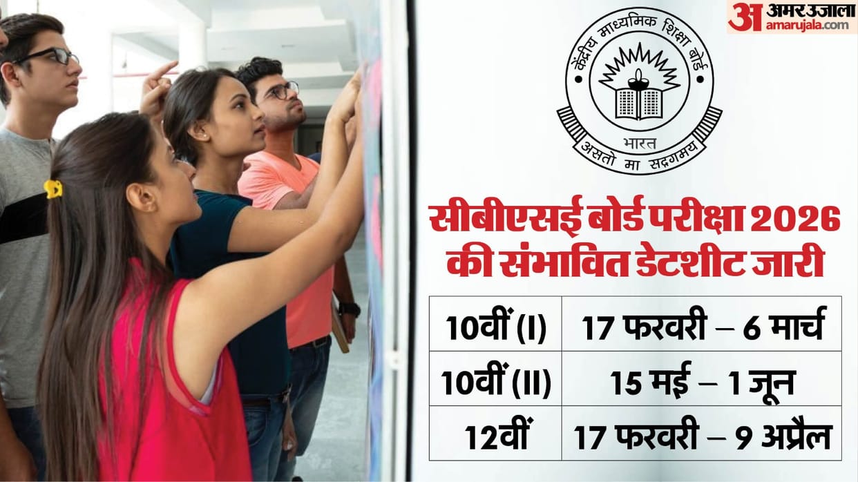 CBSE Board exams 2026 from 17 Feb; Tentative Datesheet out at cbse.gov.in