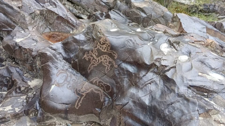 Heritage conservation efforts amid development in Leh ASI is protecting ancient rock art