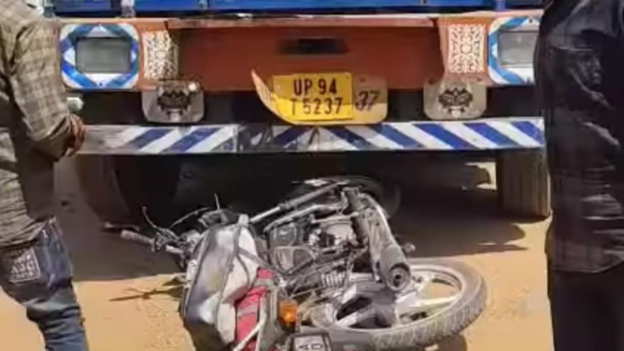 Lalitpur: Bike rider woman killed, two injured after collision with truck