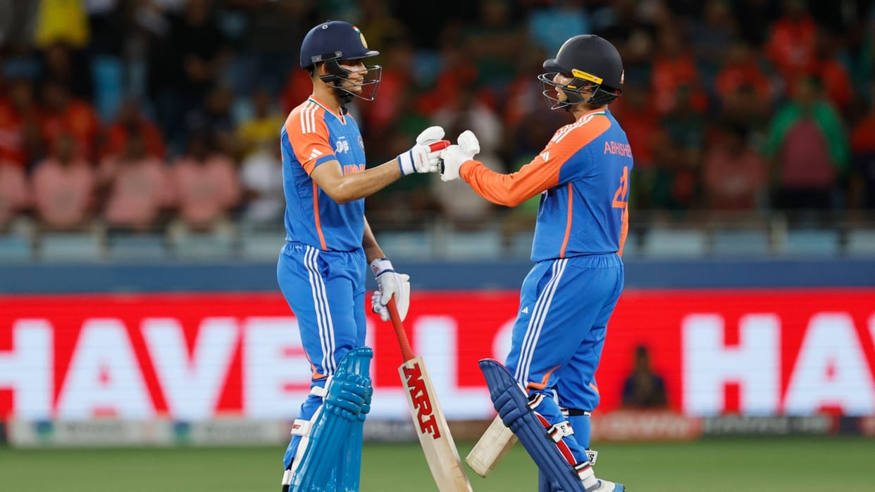 Indian team stats Powerplay totals for India in Asia Cup 2025 IND vs BAN Super four match