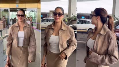 homebound actres janhvi kapoor waits for varun dhawan at airport video viral sunny kumari ki tulsi kumari
