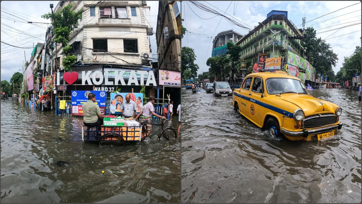 Kolkata receives 20% of its annual rainfall in one night, precarious situation ahead of Durga Puja
