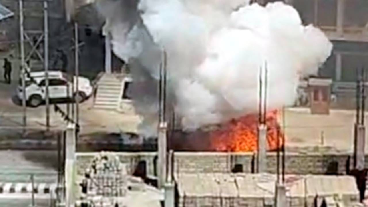 Local people said there is a possibility of external elements being involved in arson