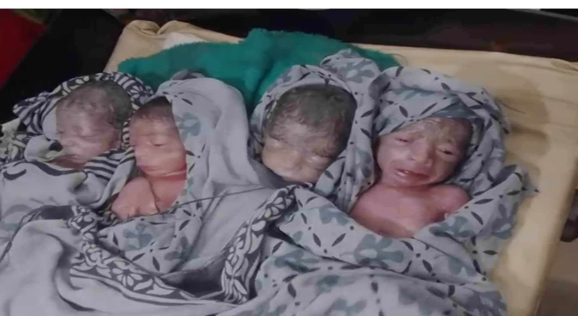 मां ने एक साथ चार बेटियों को दिया जन्म