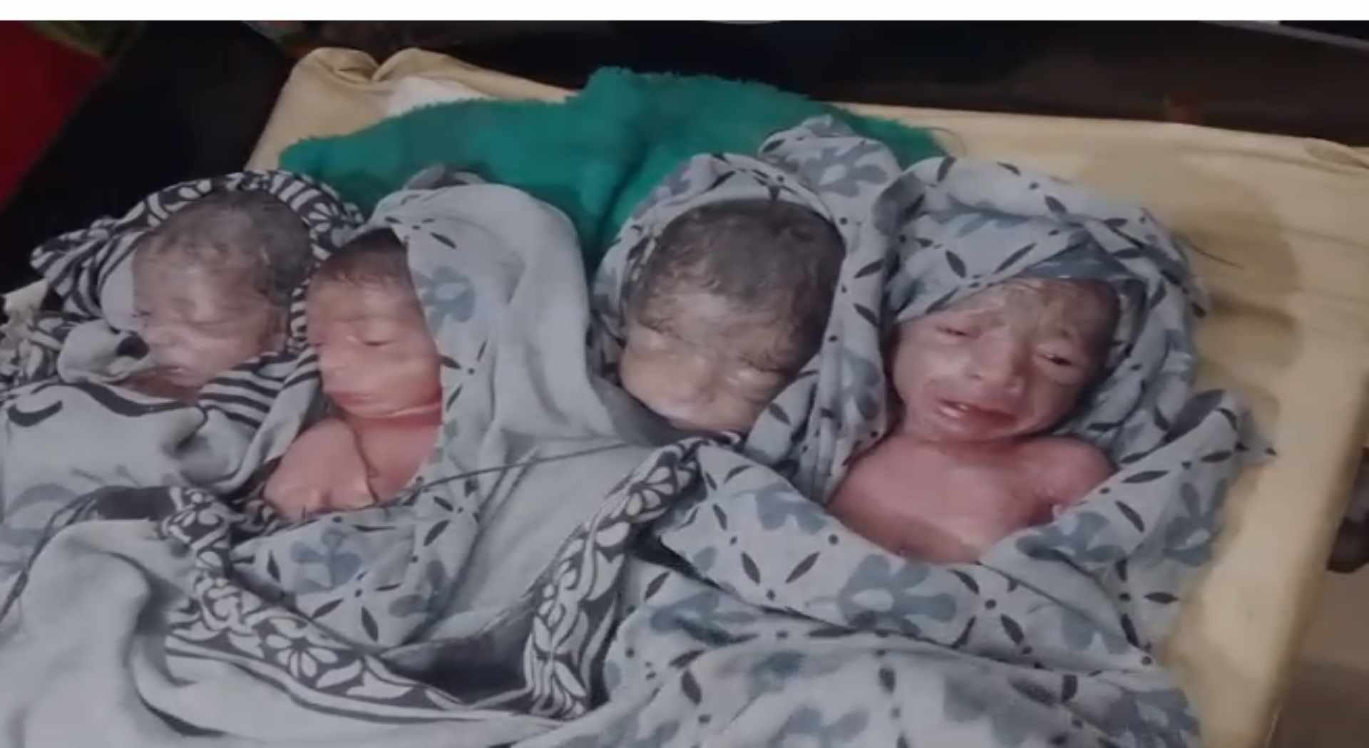 मां ने एक साथ चार बेटियों को दिया जन्म