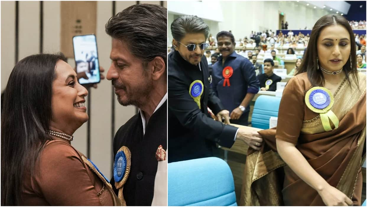 Sweet Moment Between Shah Rukh Khan And Rani Mukerji At 71st National Film Awards In Delhi