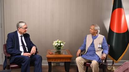 भारत में अमेरिका के मनोनीत राजदूत सर्जियो गोर के साथ मोहम्मद यूनुस