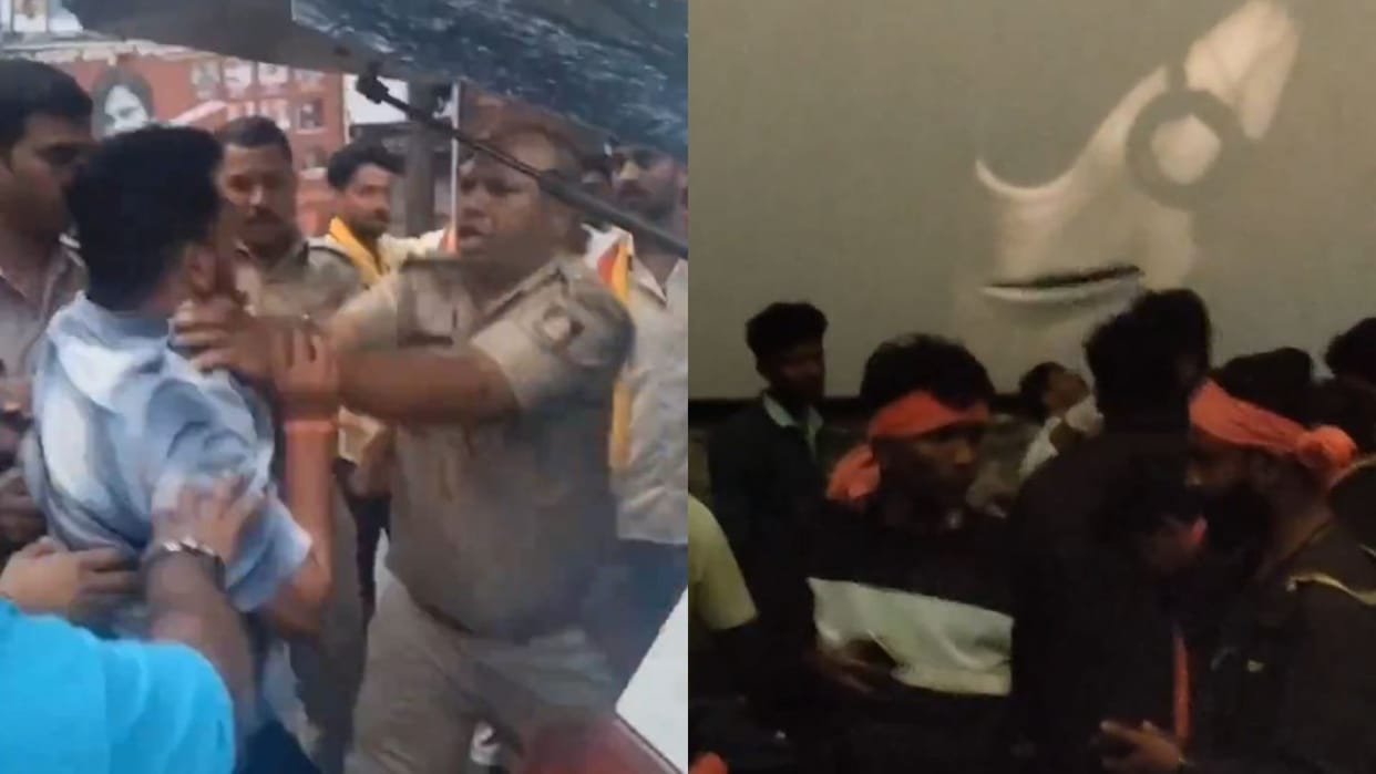 Pawan Kalyan fans celebrate OG movie release Bengaluru Police Take DJ in Custody