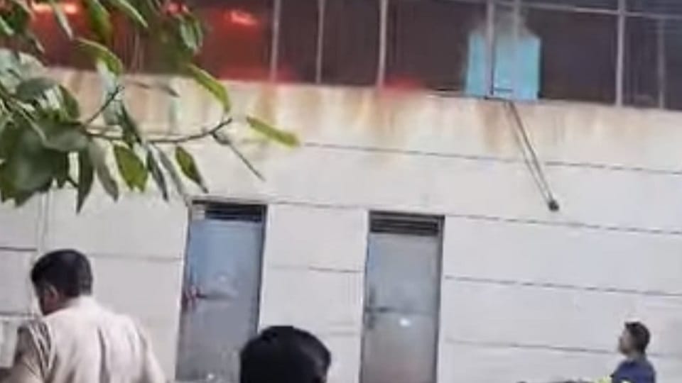 Fire in footwear factory at Bahadurgarh