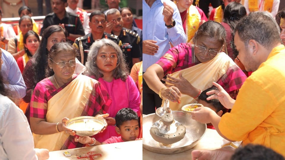 President Droupadi Murmu Visits Vrindavan Prayers at Banke Bihari Temple and Nidhivan