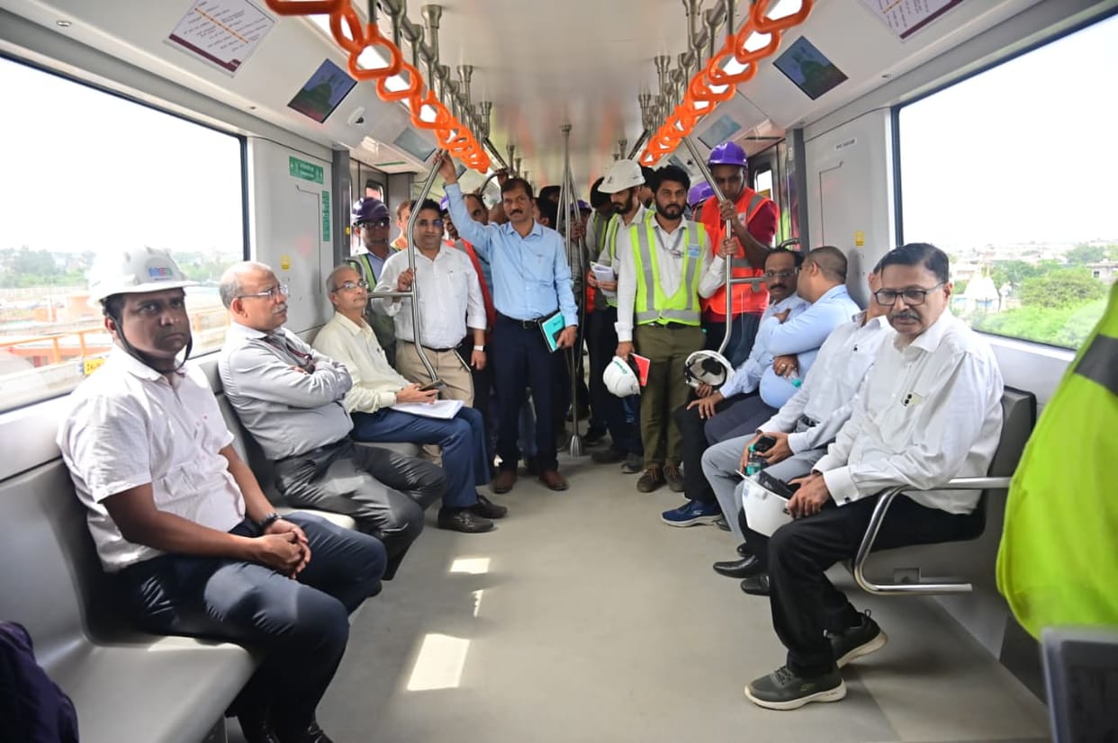Bhopal Metro's commercial run: CMRS team inspects depot and trains, preparations to start next month