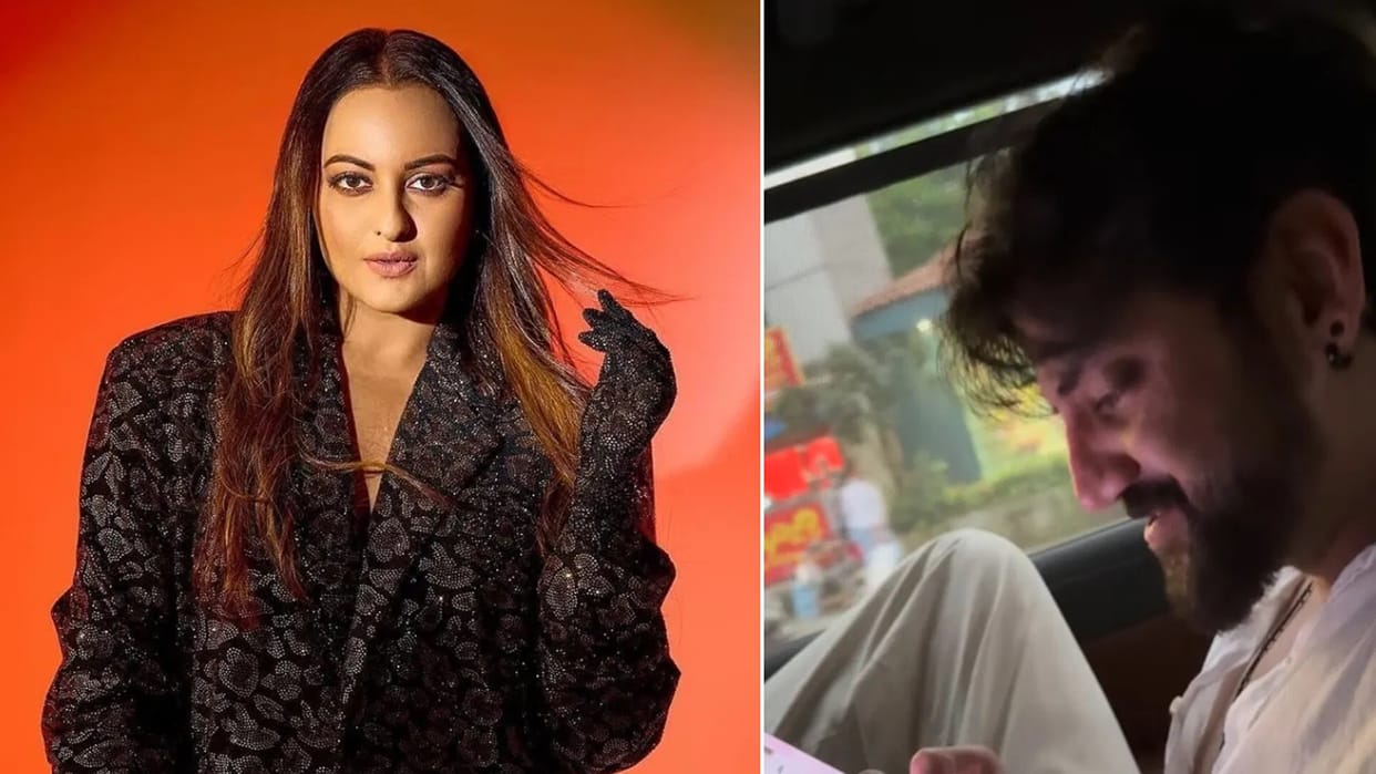 Sonakshi Sinha husband Zaheer Iqbal weird after catching him reading her horoscope in car