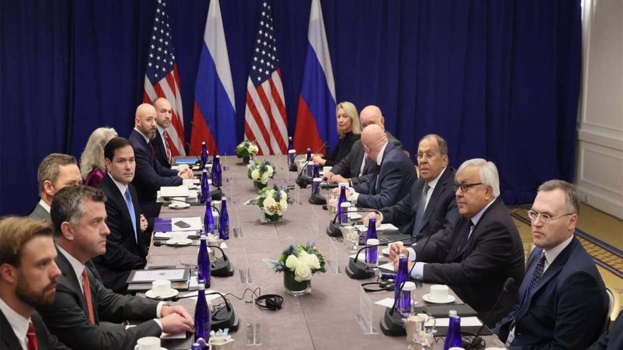 US and Russian foreign ministers Marco Rubio and Sergey Lavrov meet at the United Nations General Assembly
