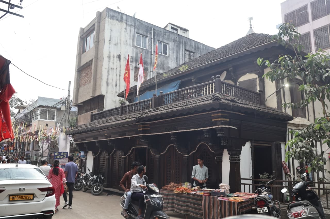 The Durga Devi temple near the Rajwada is 244 years old; even the Maharaja used to come to pay his respects.