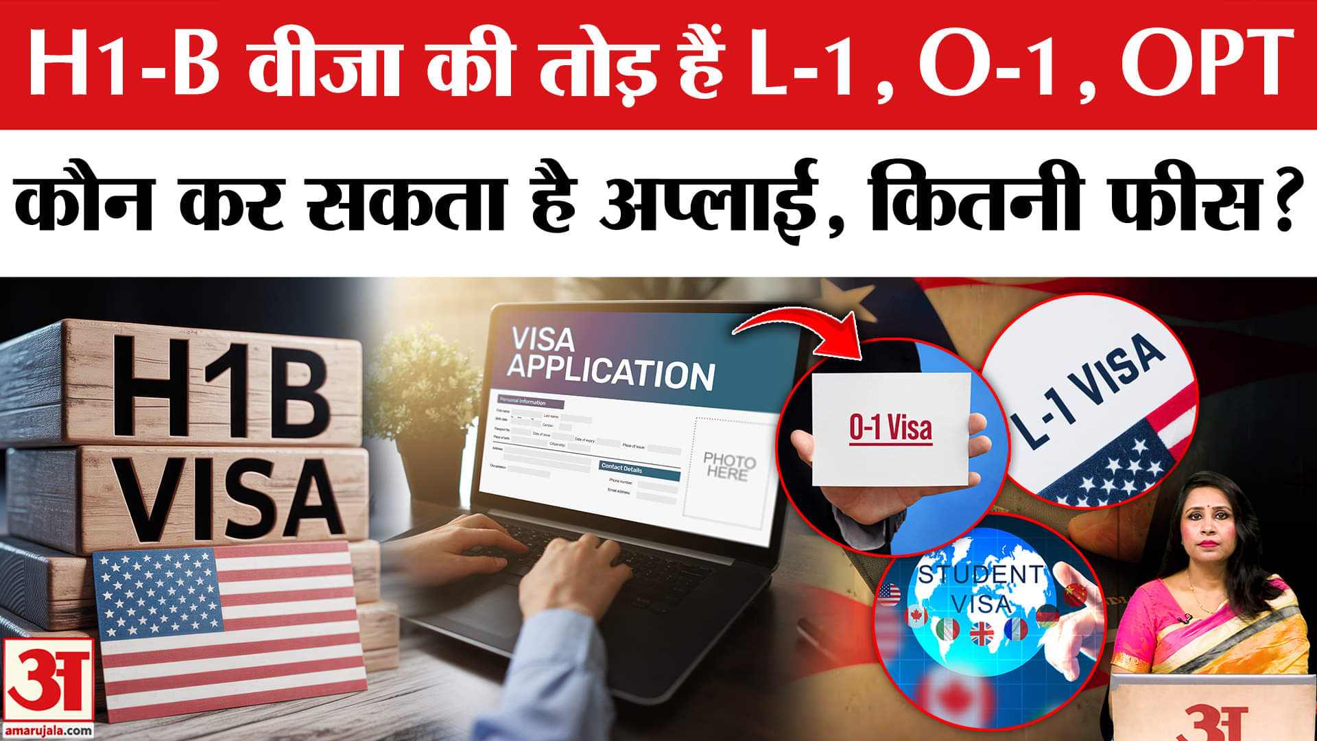 USA H1-B Visa: Trump के फीस बढ़ोतरी का निकला तोड़, अब अप्लाई करें L-1, O-1, OPT Visa के लिए।