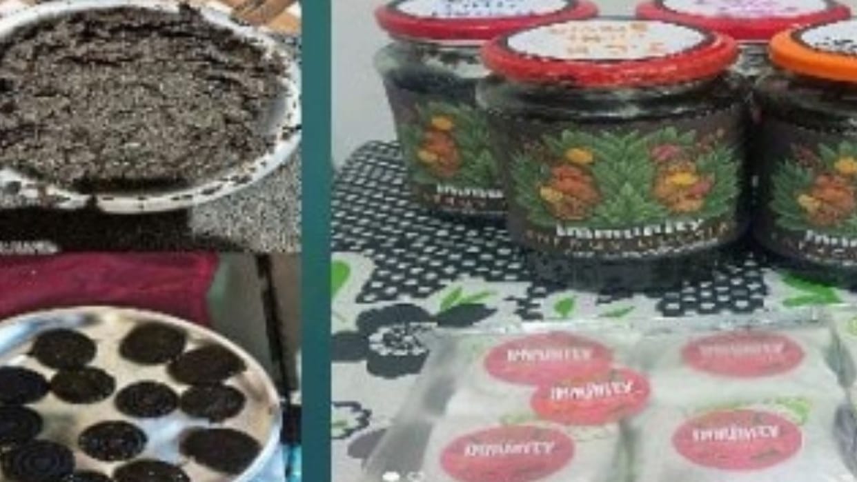 Candy prepared by the students of Government Senior Secondary School Balkarupi