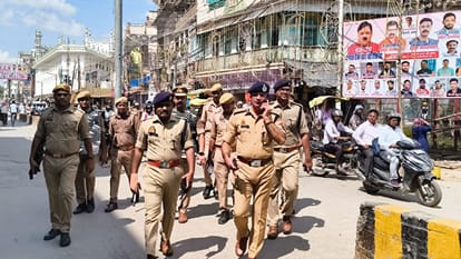 Police on high alert in Varanasi ahead of Jume ki Namaz and I love mohammad