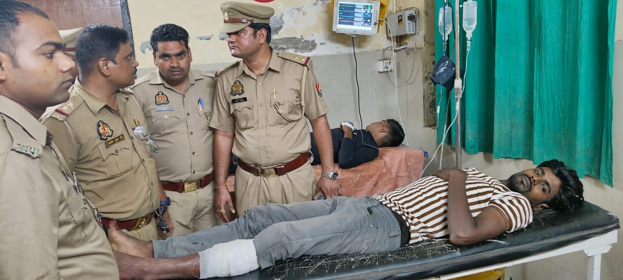 Kannauj Murder Suraj accused of killing woman arrested in encounter injured in leg search for father in law