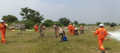 इंडियन ऑयल की मॉक ड्रिल का आयोजन