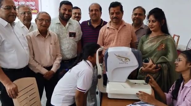 Kanpur Eye checkup camp held at KK Inter College over 200 children from classes 9 and 10 were examined