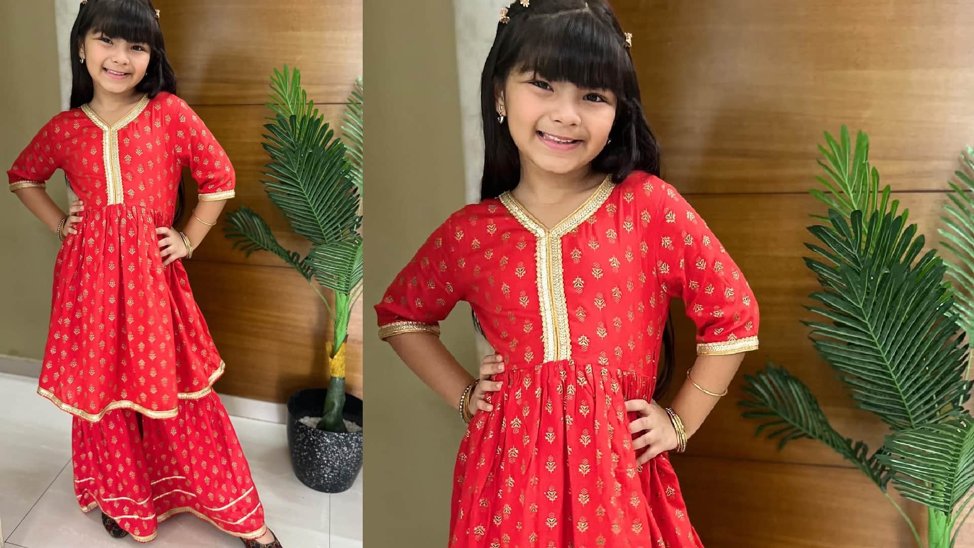 shardiya navratri 2025 kanya pujan dress ideas for baby girls