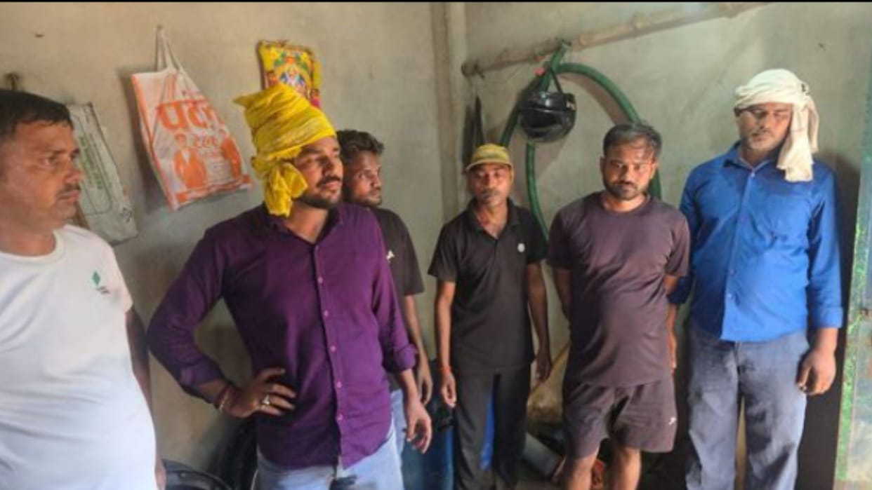 SOG-2 conducted raid on an illegal oil storage facility using drone and arrested Eight people in Varanasi