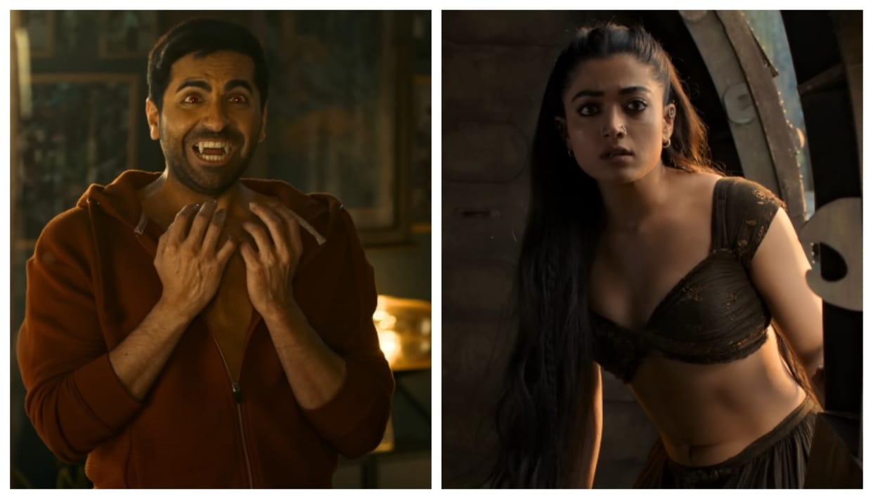Maddock Horror Comedy Universe New Movie Ayushmann Khurrana Rashmika Mandanna Starrer Thamma Trailer Release
