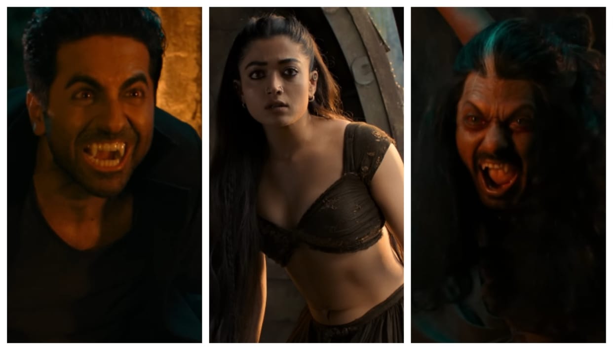 thamma trailer released ayushmann rashmika nawazuddin horror comedy universe