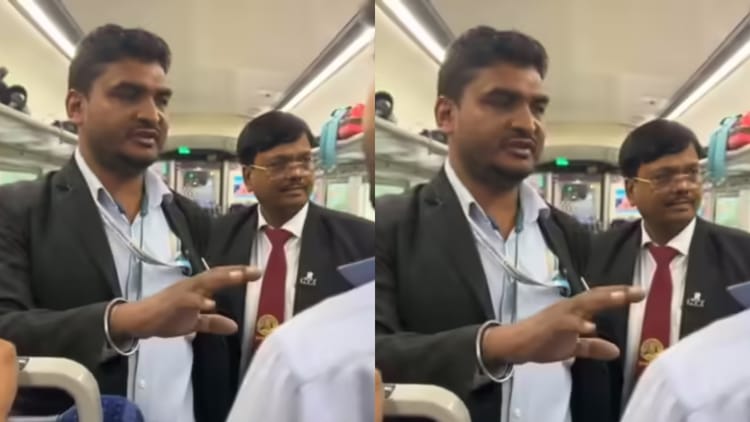 वायरल वीडियो: वंदे भारत में यात्री को परोसा गया एक्सपायरी खाना, मचा हंगामा, वीडियो सामने आते ही IRCTC ने दी सफाई