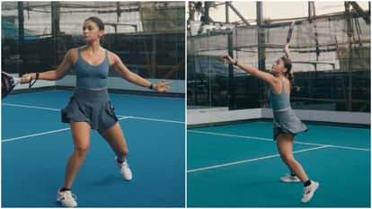 Alia bhatt shares video of playing pickleball on social media