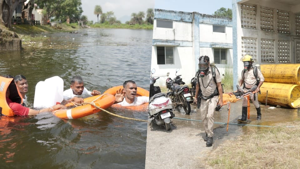 Mock drill organized to deal with disaster in Korba district