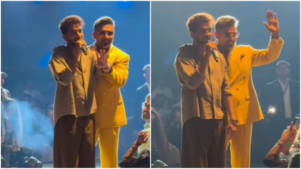 Munawar faruqui and honey singh viral video on social media