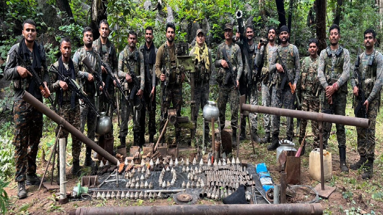 Security forces destroyed Naxalites ordnance factory, recovered BGL launcher weapons in Sukma