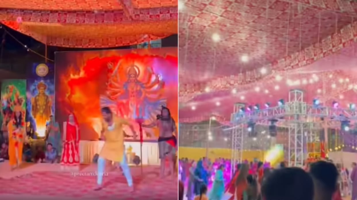 This is how Navratri is celebrated in Pakistan people can be seen playing Dandiya and Garba in the viral video