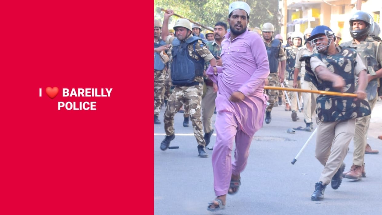 People said on social media I love Bareilly Police after the uproar in Bareilly