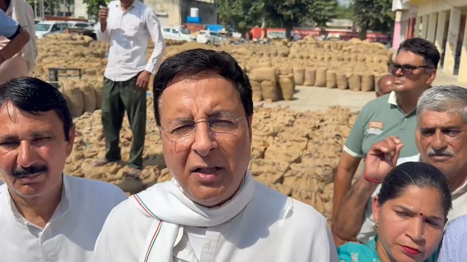 Surjewala slams Saini govt in Kurukshetra