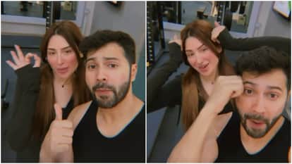 Varun dhawan and mahira sharma dance video viral on social media