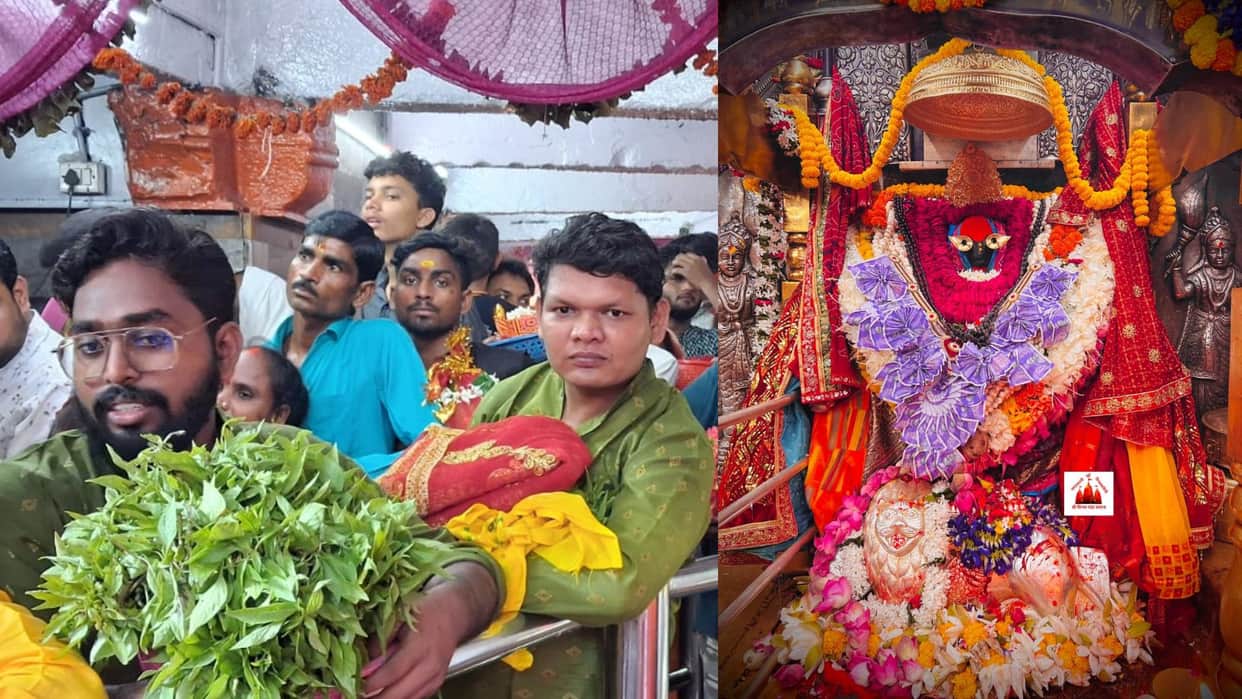 Navratri 2025 devotees Performed worship and rituals at Maa Vindhyavasini in Mirzapur