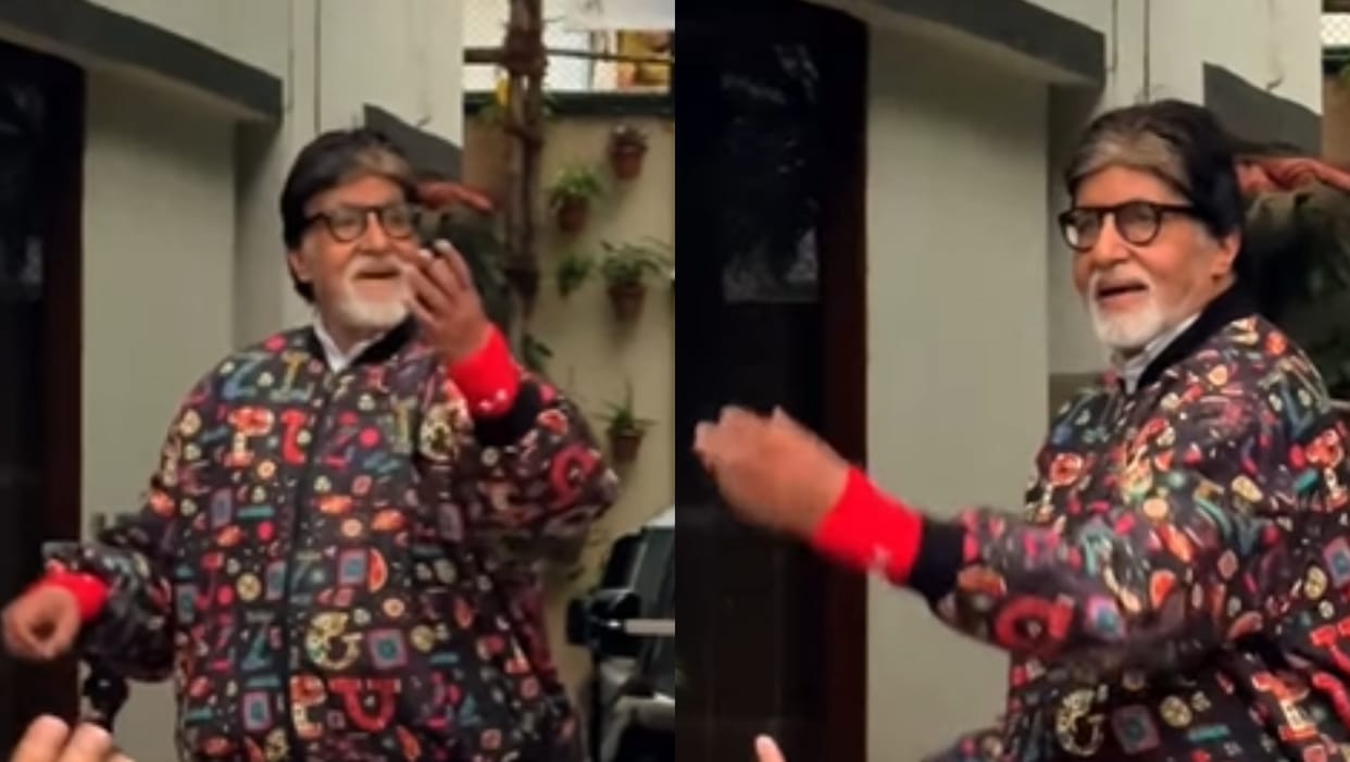 amitabh bachchan navratri dandiya distribution jalsa fans reaction viral video