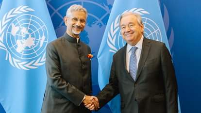 एंटोनियो गुटेरेस, एस जयशंकर