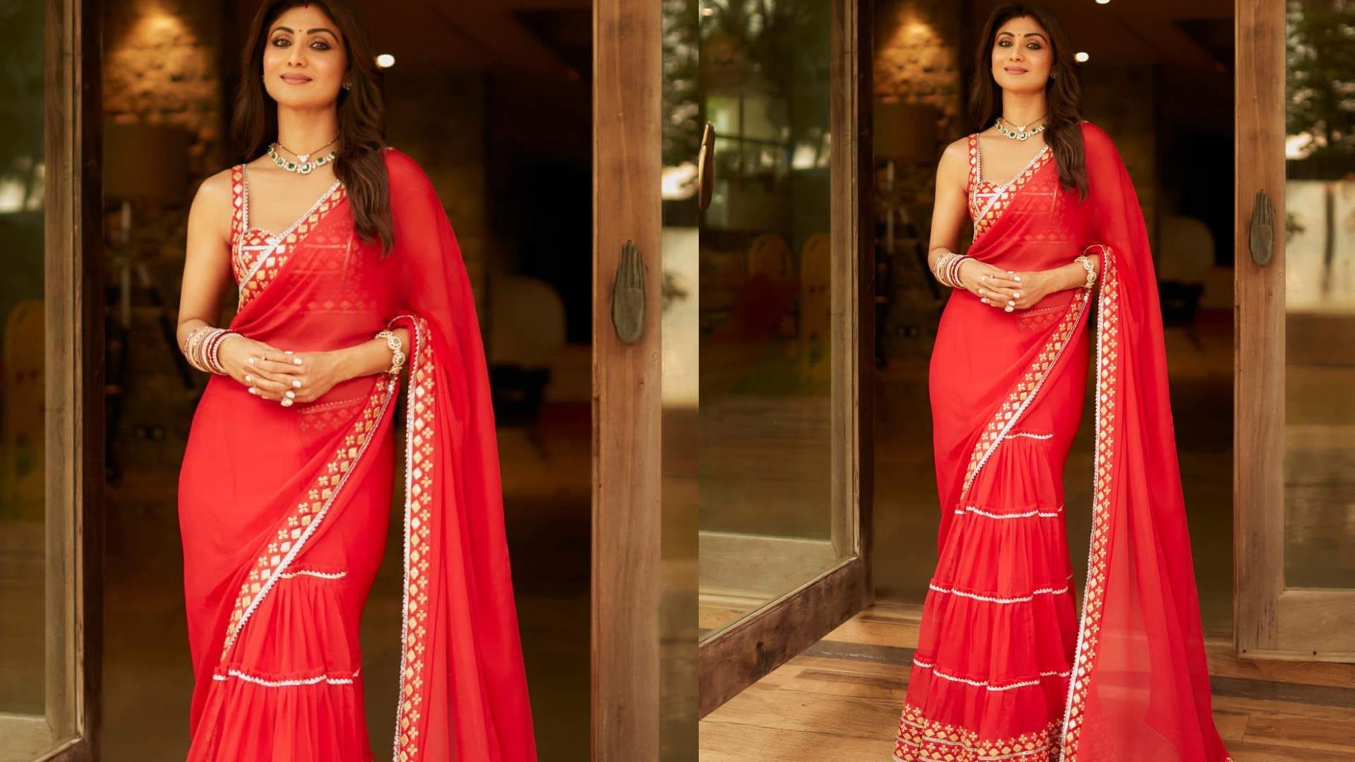 karwa chauth 2025 inspired look inspired by bollywood actress