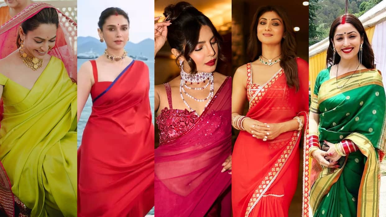 karwa chauth 2025 inspired look inspired by bollywood actress