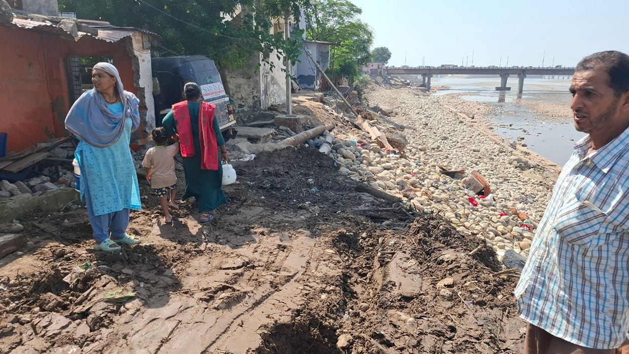 Even after a month, the signs of destruction remain, victims are waiting for relief.
