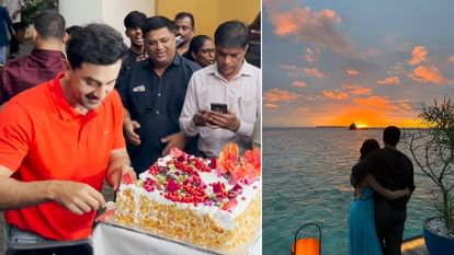 Ranbir Kapoor: Ranbir Kapoor cut the cake with Paparaji, Alia congratulates birthday, Raha surprise Papa Alia Bhatt Wishes Ranbir Kapoor 43rd Happy Birthday See Raha Surprise
